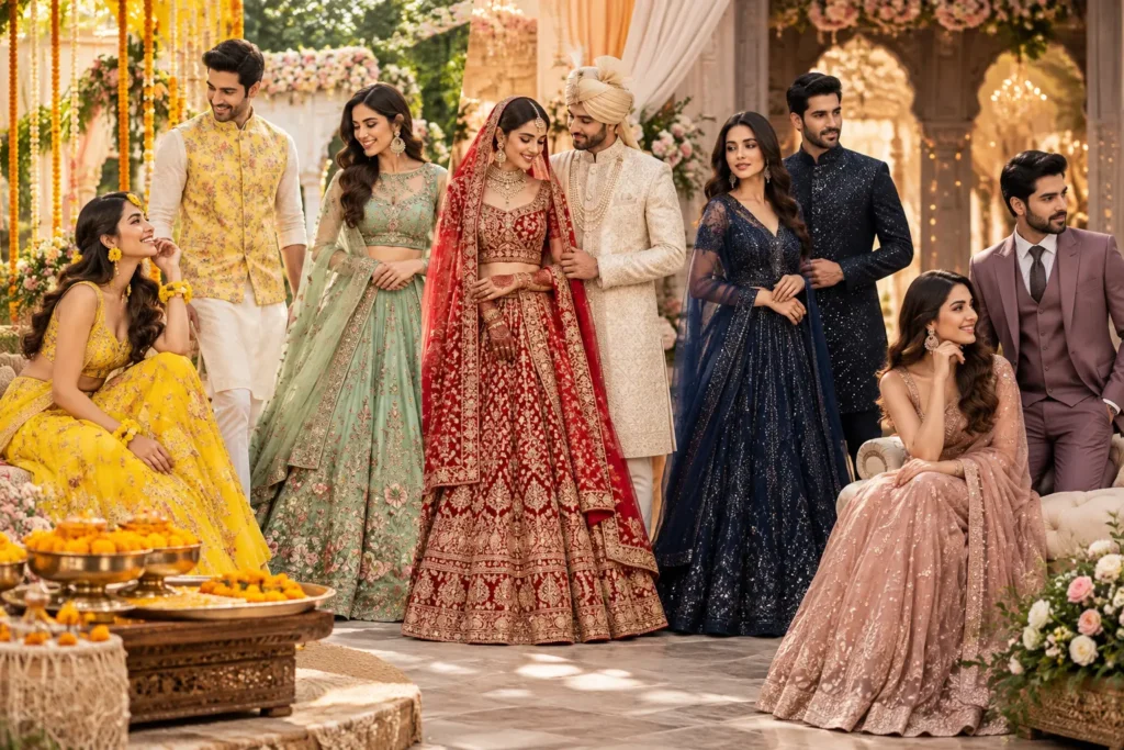 Indian Wedding Outfit Guide 2026: What to Wear for Every Wedding Function